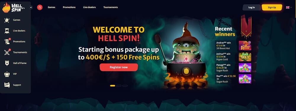 Hell Spin Casino Welcome Bonus
