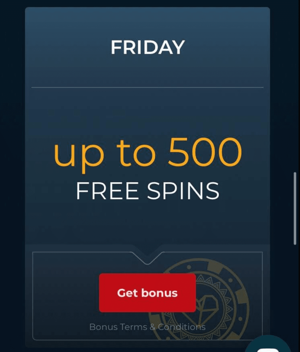 Casino4U Free Spins on Friday