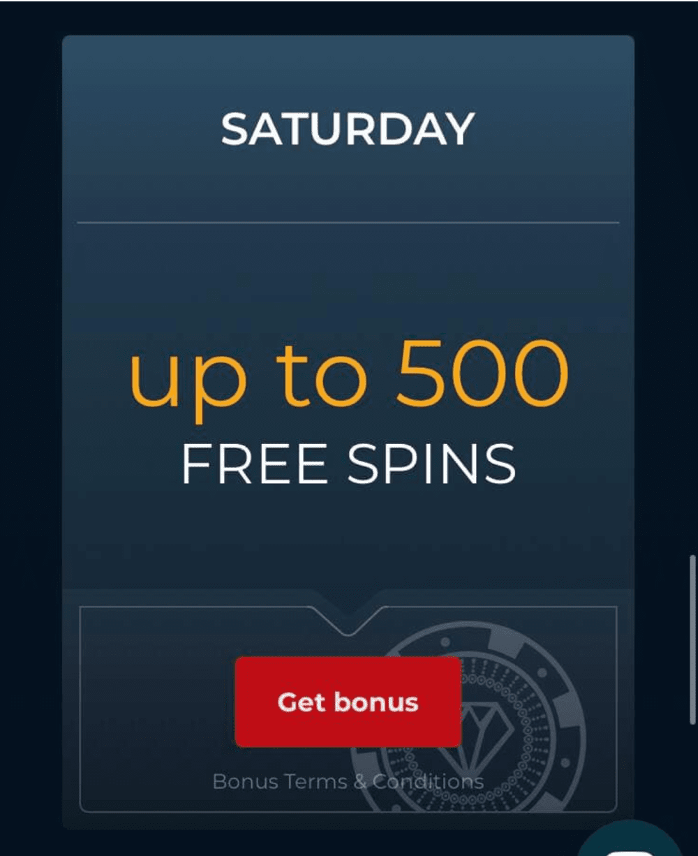 Casino4U Free Spins on Saturday