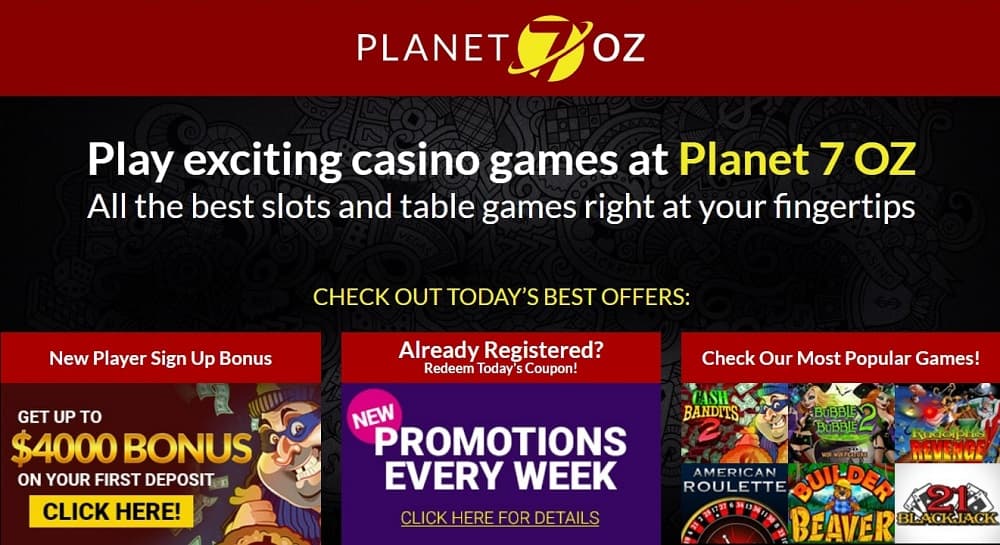 casino Planet 7O Z official site