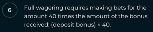 Roku Casino terms of welcome bonus