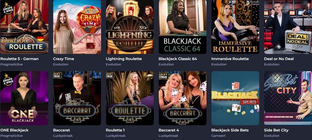 rolling slots casino live games