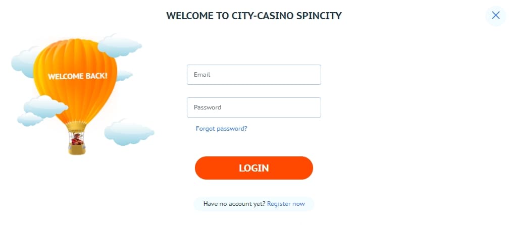 Spin City Casino Login